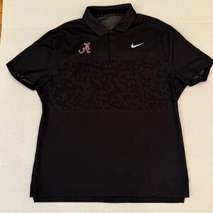 Alabama Tiger Woods collection Nike Men's Black Polo Shirt